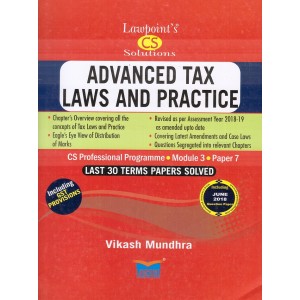 Lawpoint's Advanced Tax Laws & Practice for CS Professional Module 3 Paper 7 December 2018 Exam by Vikash Mundhra 